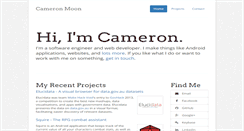 Desktop Screenshot of cameron.moon.net.au