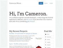 Tablet Screenshot of cameron.moon.net.au